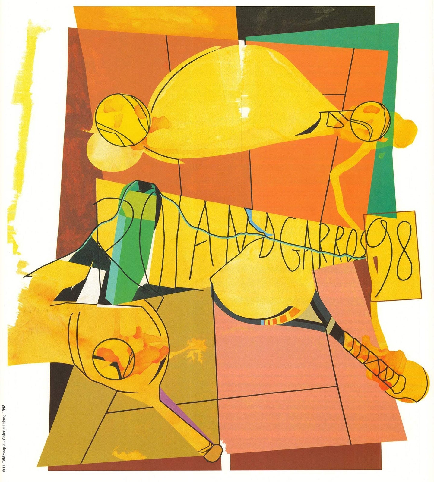 Herve Telemaque Roland Garros French Open " Poster Modernism Mu