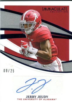 Jerry Jeudy 2021 Panini Immaculate Collegiate Autographed Card 9/25 #Ii-Jj