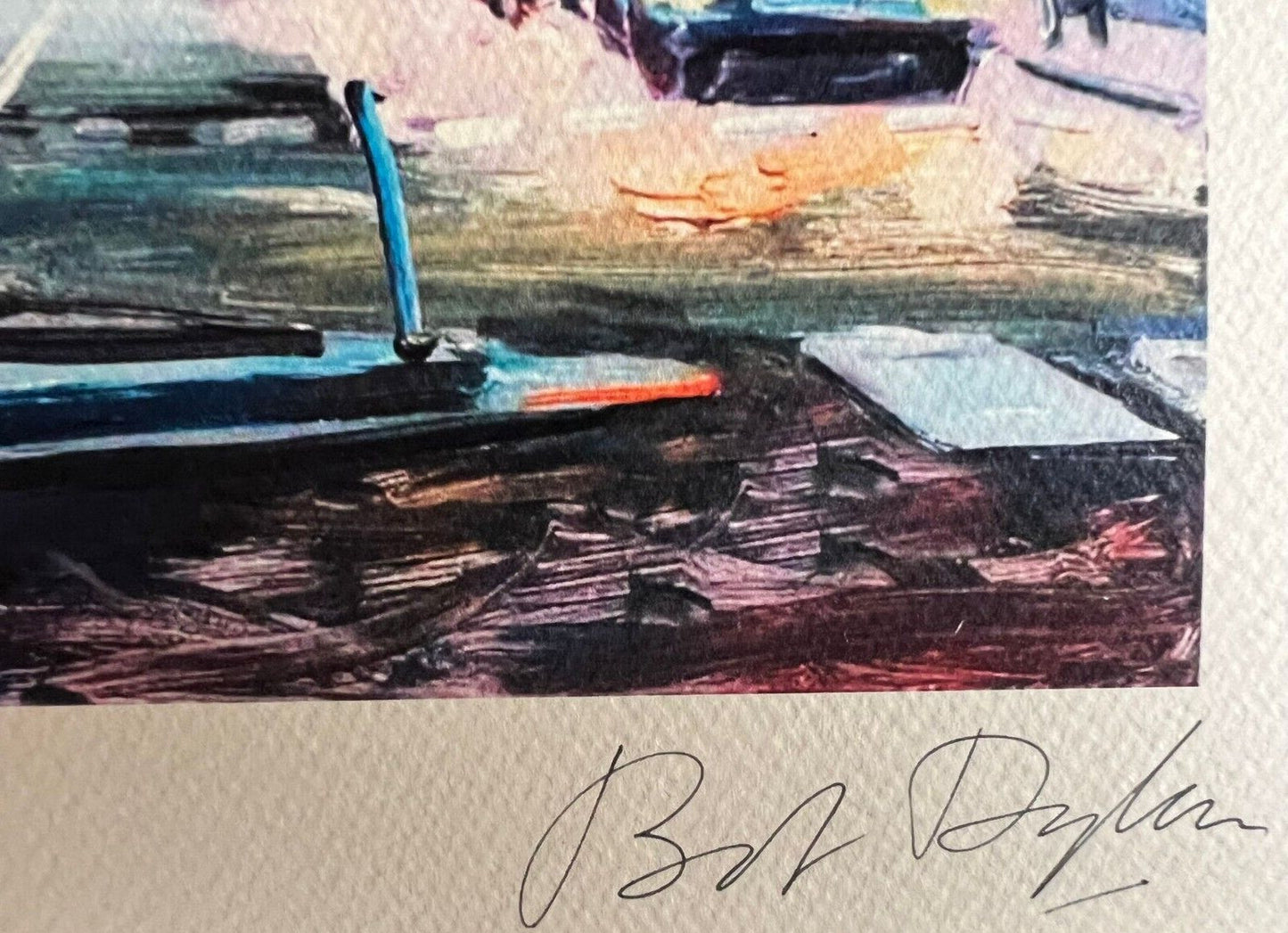 Bob Dylan Lithograph Coa Signed Op Numbered In Pencil Art