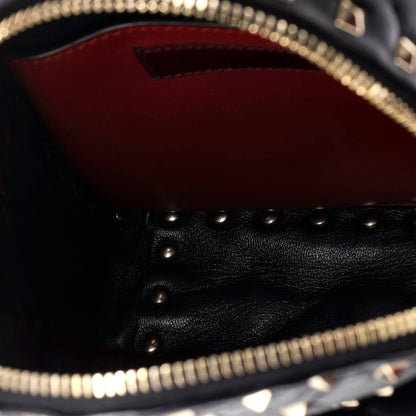 Valentino Garavani Vltn Rockstud Spike Backpack Quilted Printed Leather Mini
