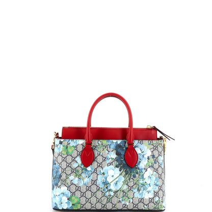 Gucci Linea A Convertible Tote Blooms Print Gg Coated Canvas Small