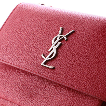 Saint Laurent Sunset Satchel Leather Medium