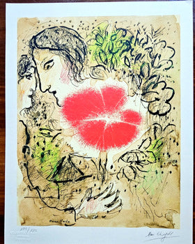 Marc Chagall Lithograph Coa Signed Hand Numbered Crayon Limited Museum
