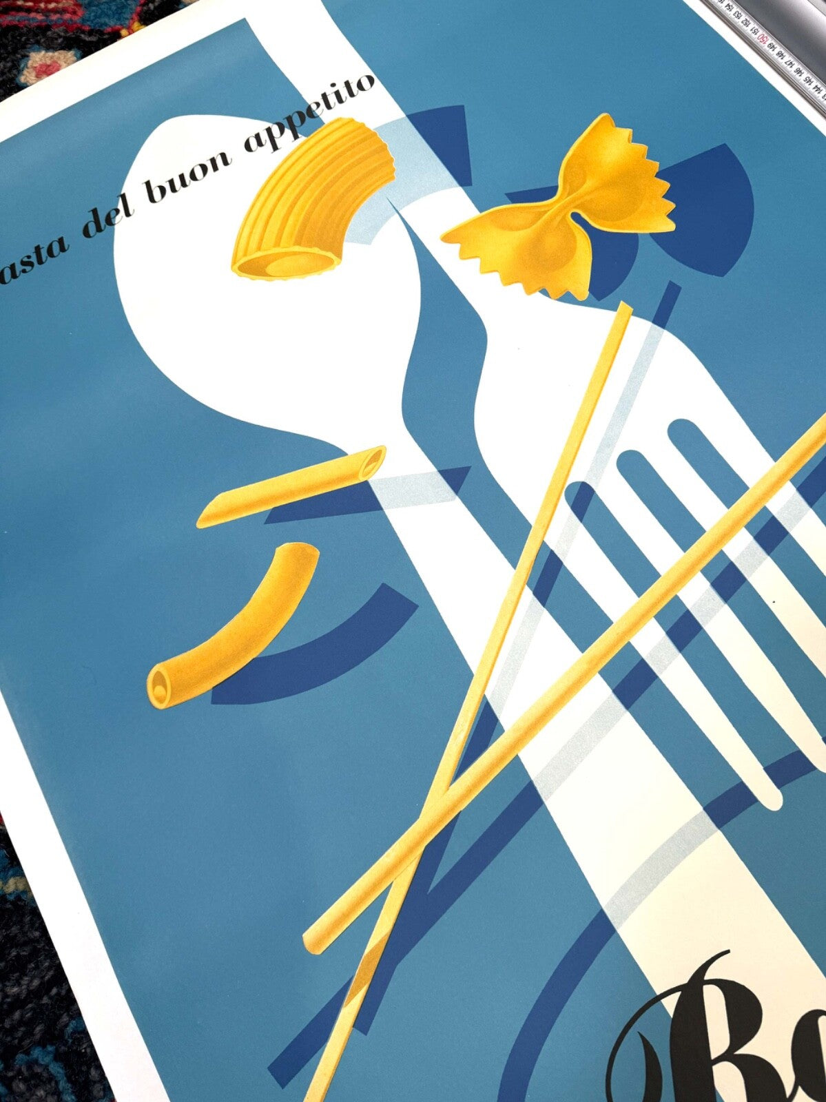 Barilla Pasta Erberto Carboni 1952 Vintage Italian Food Poster 1St Printing