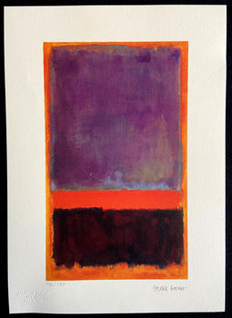 Mark Rothko Lithograph Coa Signed Op Numbered -Willem De Kooning