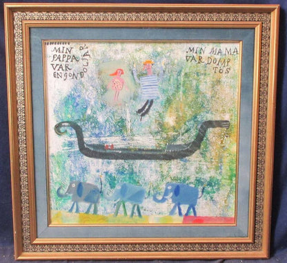 Madeleine Pick "Gondola" Original Oil Painting On Canvas Signed Fantasy Art