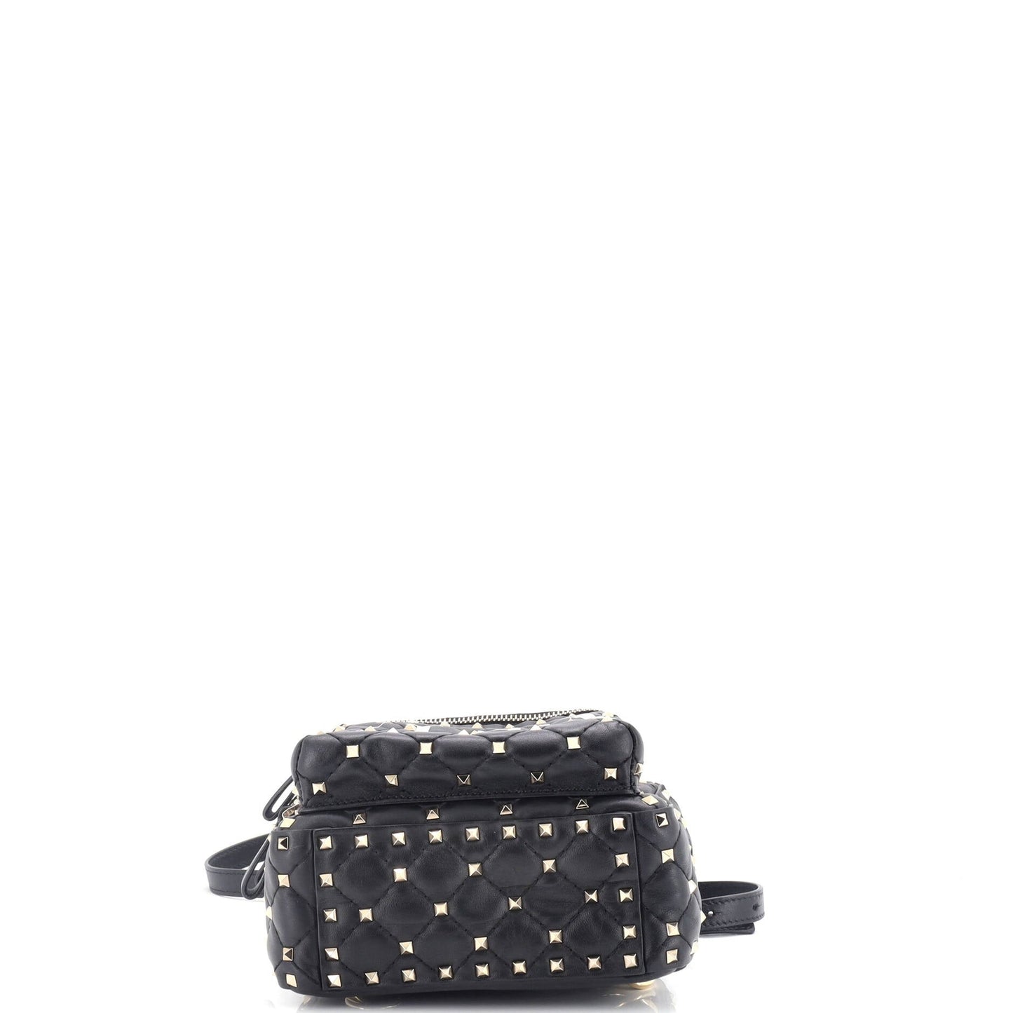 Valentino Garavani Vltn Rockstud Spike Backpack Quilted Printed Leather Mini