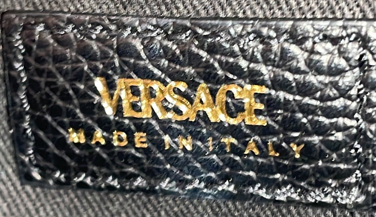 Versace Virtus Bowling Bag Leather