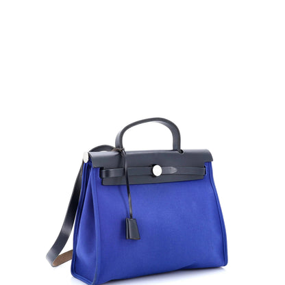 Hermes Herbag Zip Leather And Toile 31