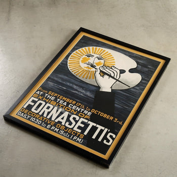 Vintage Fornasetti Lithograph Exhibition Poster 1959 London Offset Print 29Inch