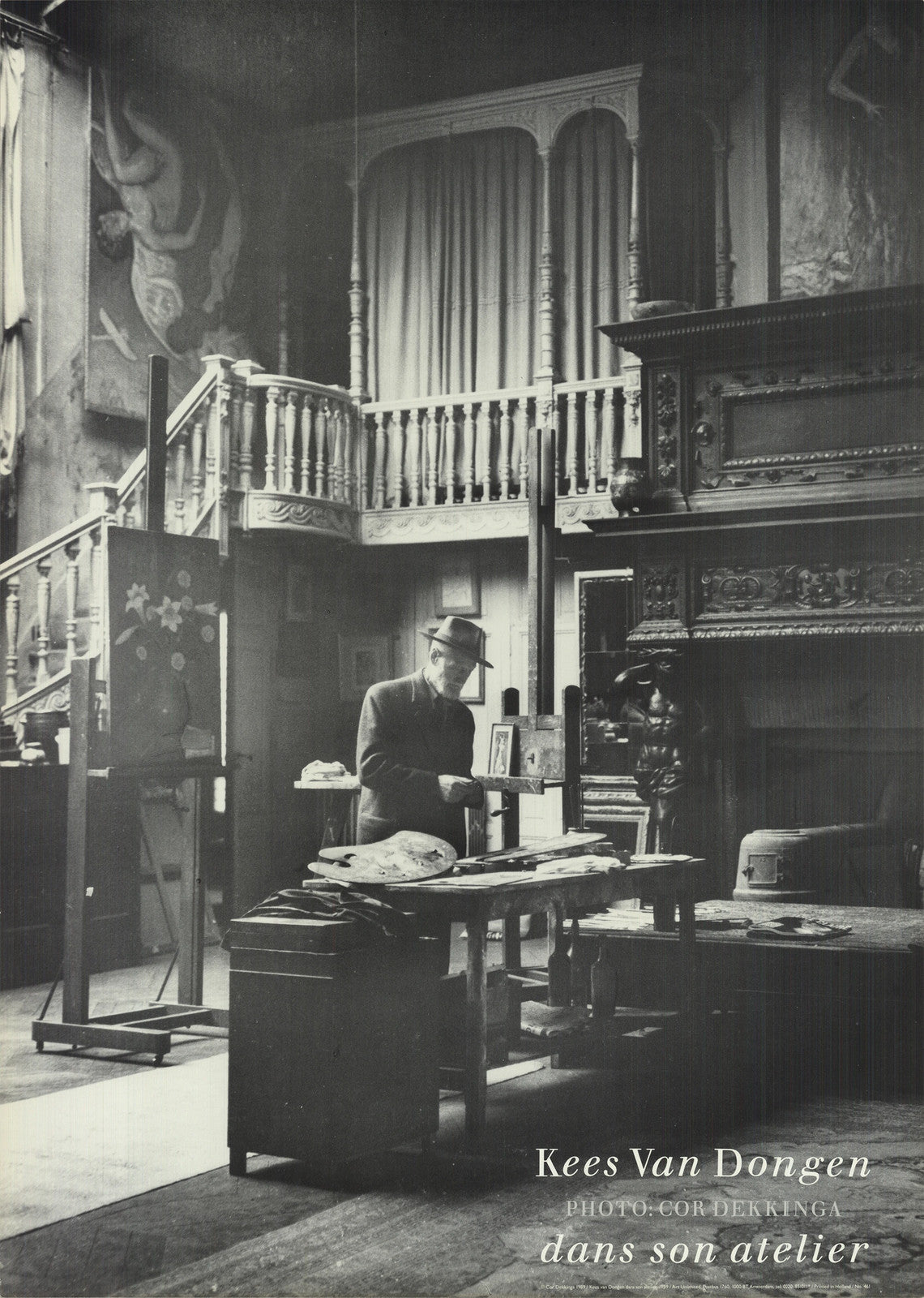 Kees Van Dongen Dans Son Atelier " Offset Lithograph Photograp