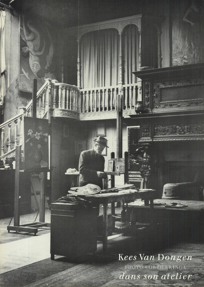 Kees Van Dongen Dans Son Atelier " Offset Lithograph Photograp