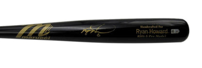 Ryan Howard Autographed Marucci Pro Model Baseball Bat Phillies Mlb 196282