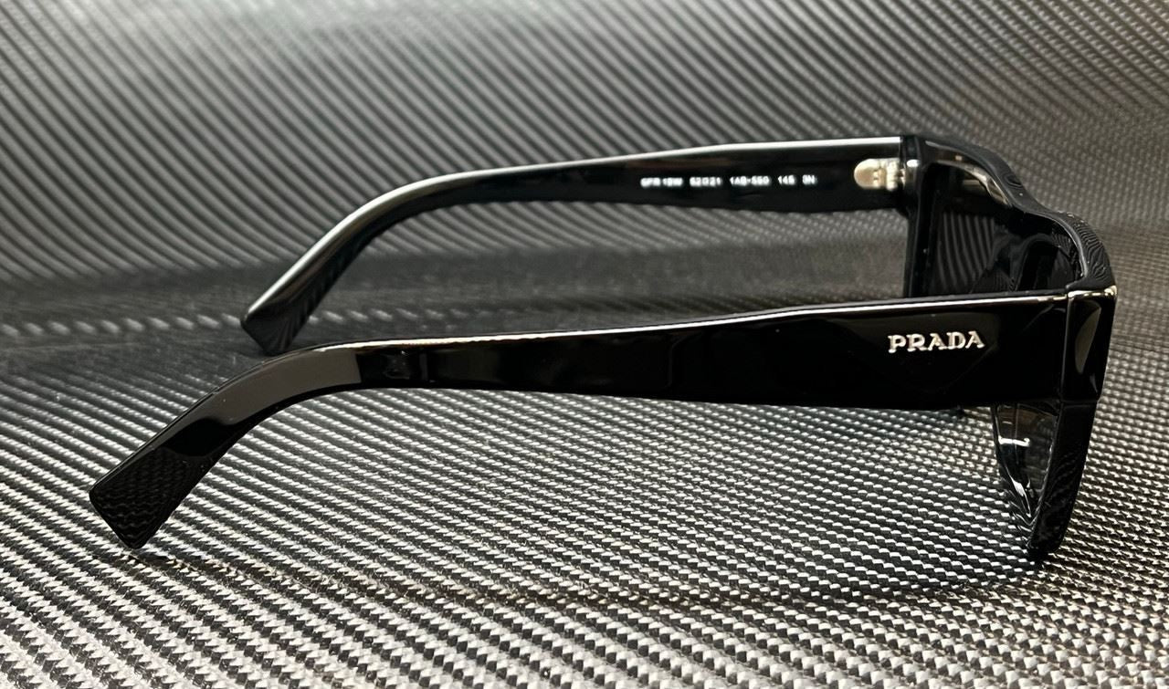 PRADA PR 19WS 1AB5S0 Black Grey Men's 52 mm Sunglasses