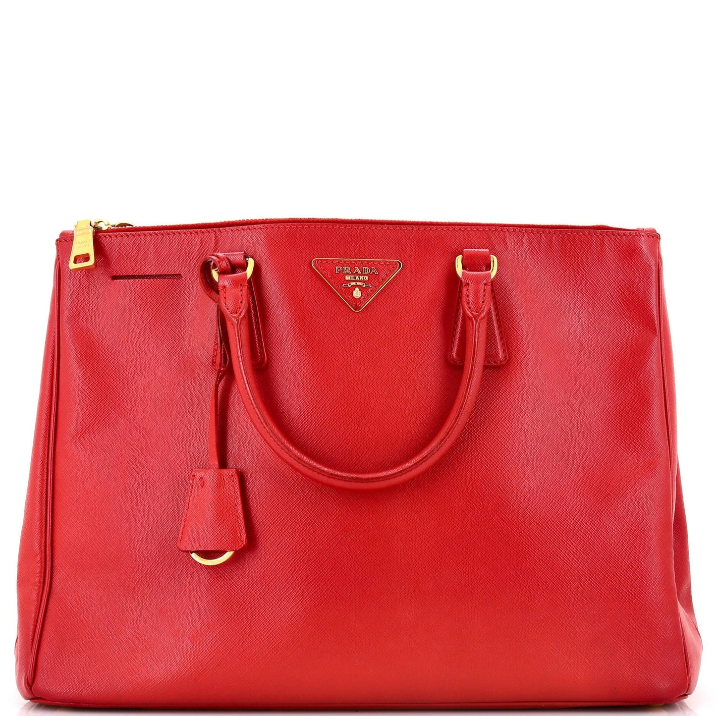 Prada Double Zip Lux Tote Saffiano Leather Large