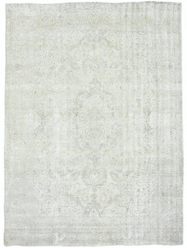 Distressed Vintage Oriental Rug Floral Dining