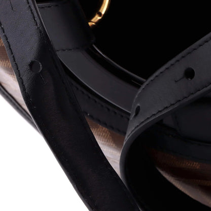 Fendi Runaway Shopper Tote Zucca Coated Canvas Small