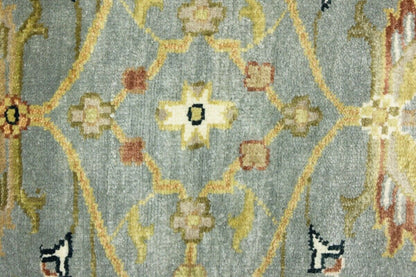 Muted Floral Peshawar Osh Chobi Runner Rug