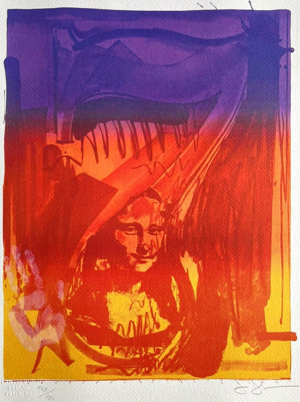 Jasper Johns Lithograph Coa Signed In Pen Numbered In Pencil Limited