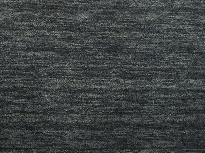Charcoal Solid Hand-Loomed 3X10 Gabbeh Wool Rug Oriental Home Decor Carpet