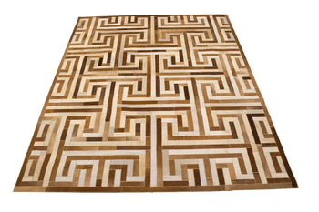 Contemporary Brown Cowhide Rug Large Modern
