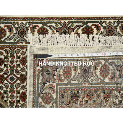 2'6"X18' Ivory Tebraz Mahi 175 Kpsi Wool Hand Knotted Xl Runner Rug