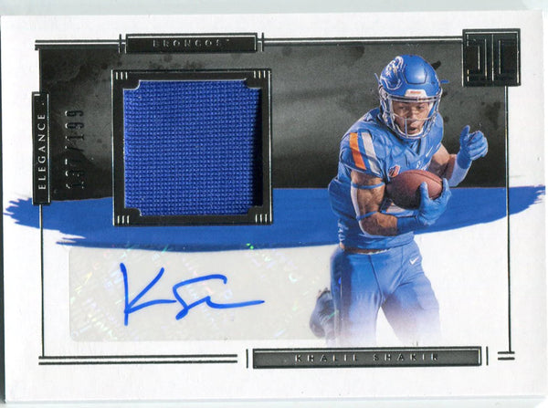 Khalil Shakir 2022 Panini Chronicles Draft Picks Impeccable Autographed Relic Ro