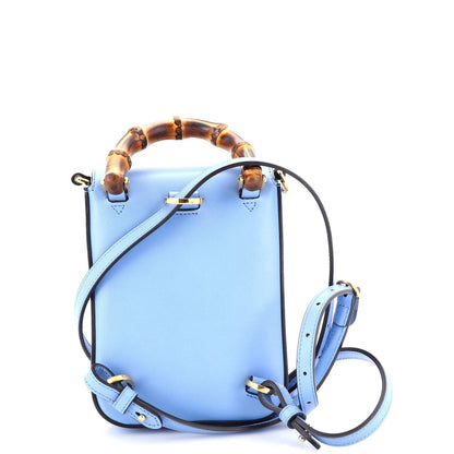 Gucci Bamboo Top Handle Backpack Leather Mini