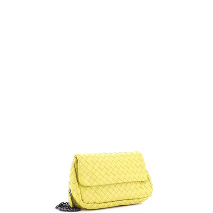 Bottega Veneta Expandable Chain Crossbody Bag Intrecciato Nappa Small