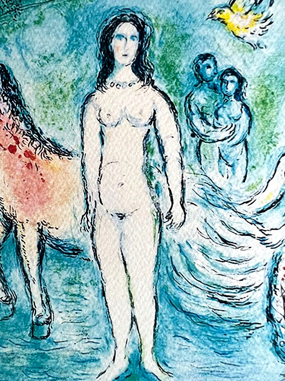 Marc Chagall Lithograph Coa Signed Hand Numbered Crayon Limited Museum
