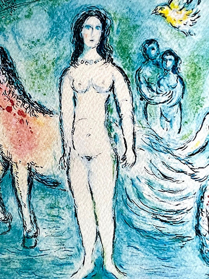 Marc Chagall Lithograph Coa Signed Hand Numbered Crayon Limited Museum