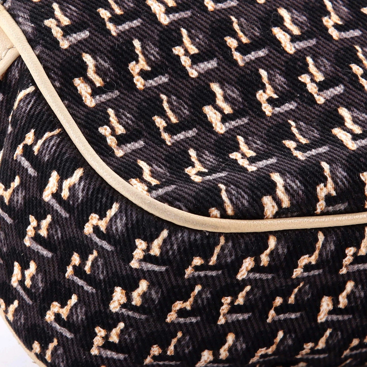 Chanel Vintage Clover Camera Bag Printed Canvas Small