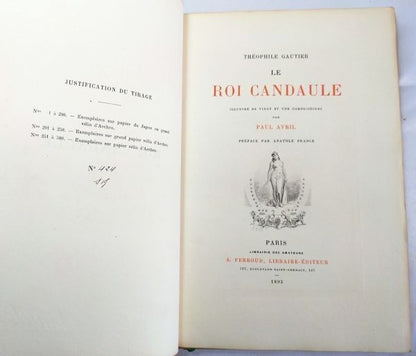 Thophile Gautier / Paul Avril Le Roi Candaule 1893 Limited Edition Illustrated