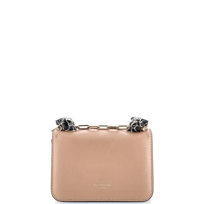Valentino Garavani Panther Chain Flap Shoulder Bag Leather Small