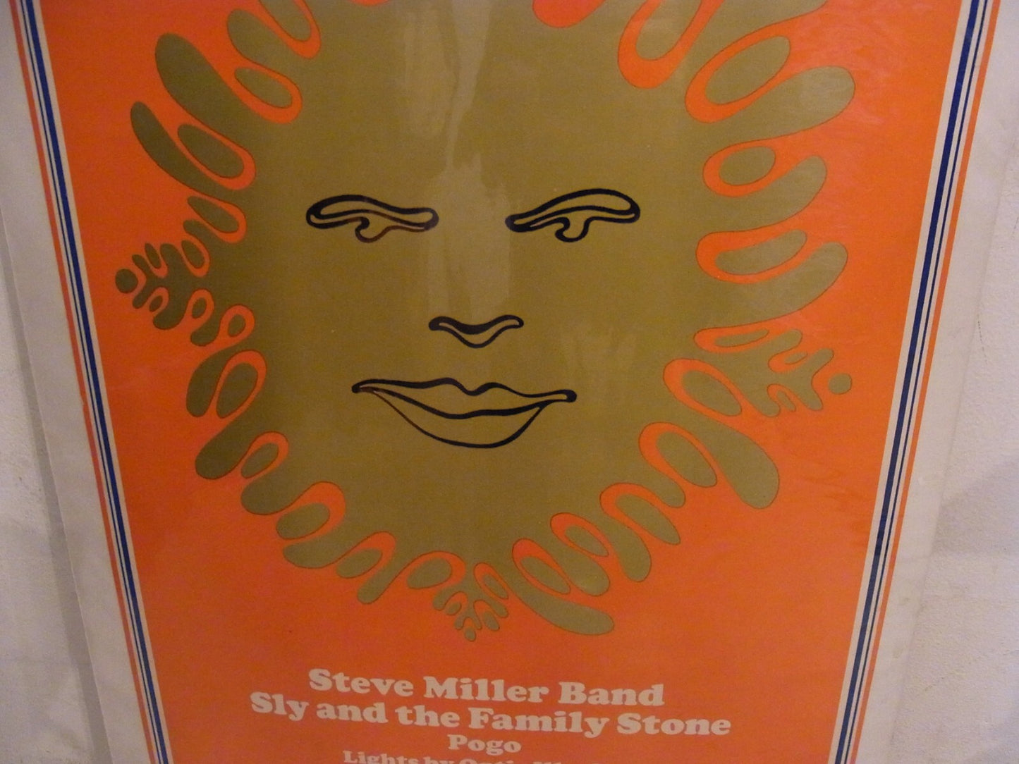 Band Fillmore West Concert Live Poster Bill Graham 1968 WES WILSON Steve Miller