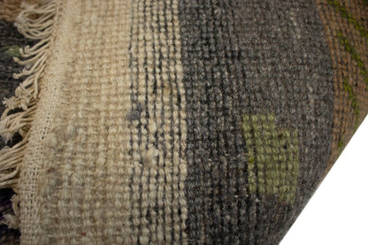 Handmade Tribal Checker Design Indo-Gabbeh Rug