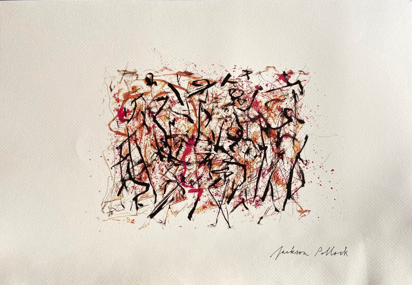 Jackson Pollock Lithograph Guggenheim Museum Coa Signed Op Numbered