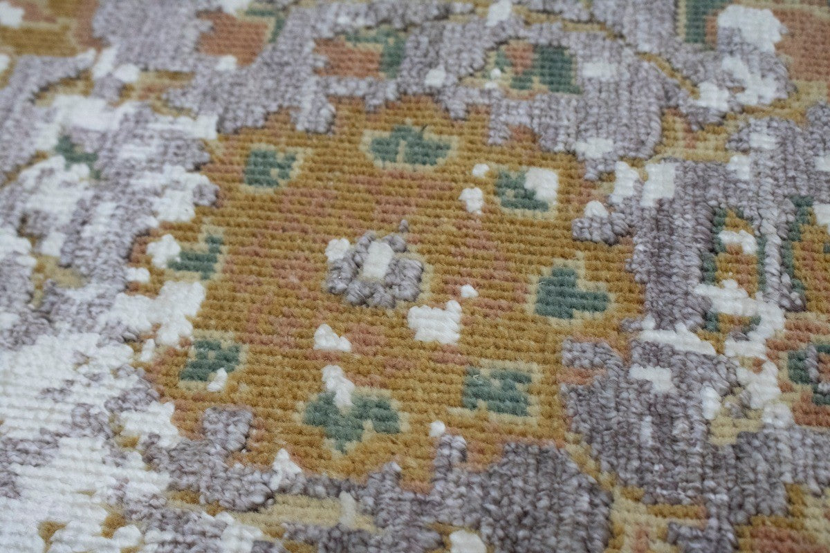 Oriental Area Rug Distressed Carpet Muted Wool Silk Bamboo 5X8 Home Dcor