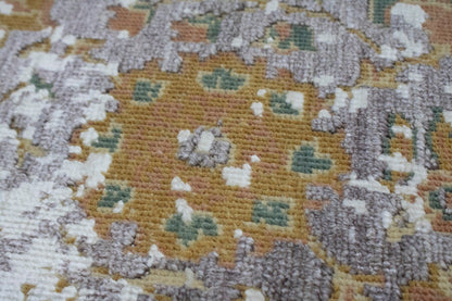Oriental Area Rug Distressed Carpet Muted Wool Silk Bamboo 5X8 Home Dcor