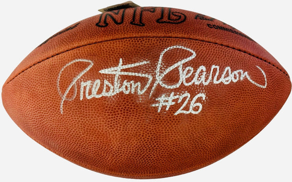 Preston Pearson Autographed Official Nfl Football (Jsa)