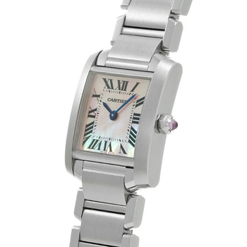 Cartier Tank Francaise Sm W51028Q3 Pink Ladies Used Watch #611630