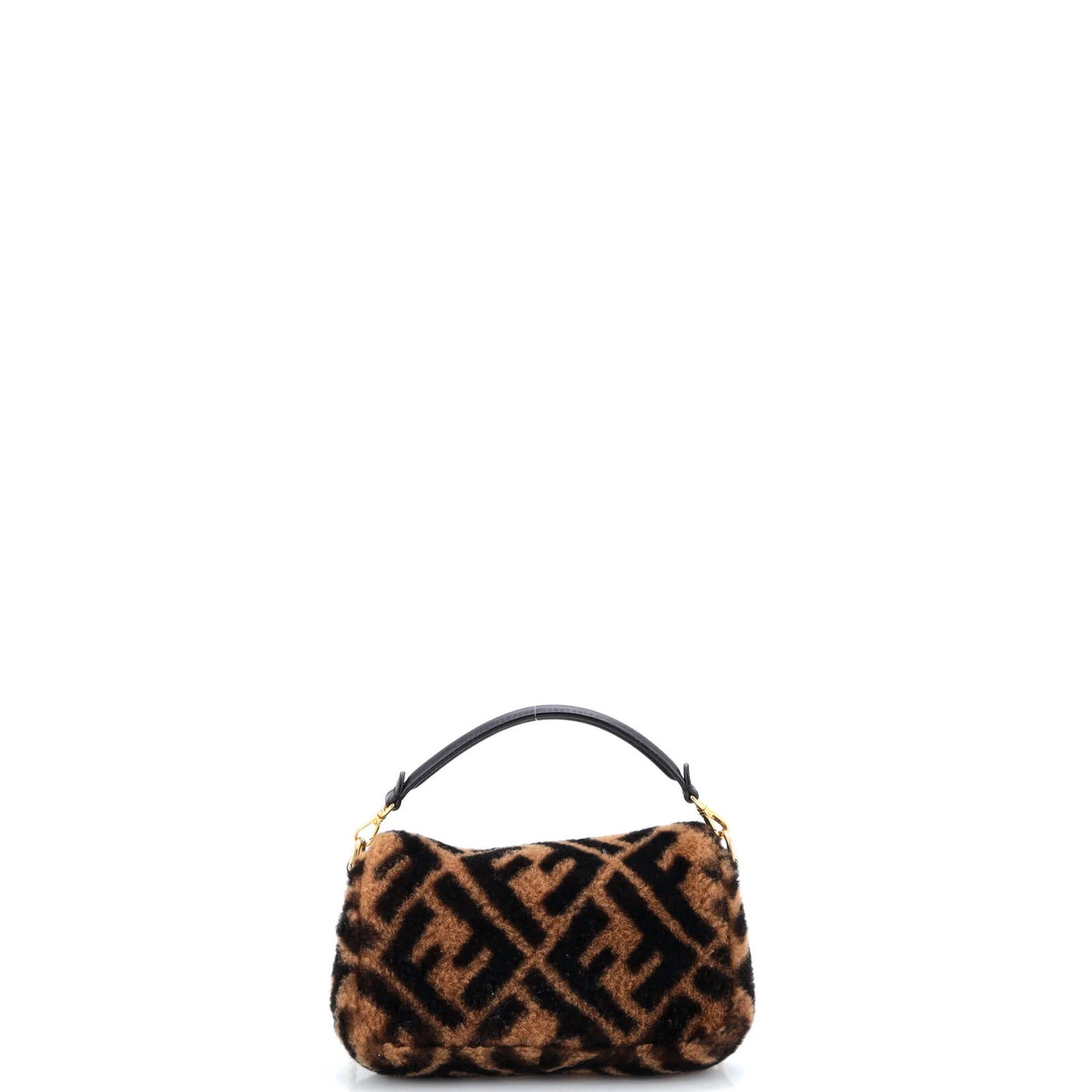 Fendi Baguette Nm Bag Zucca Shearling Mini