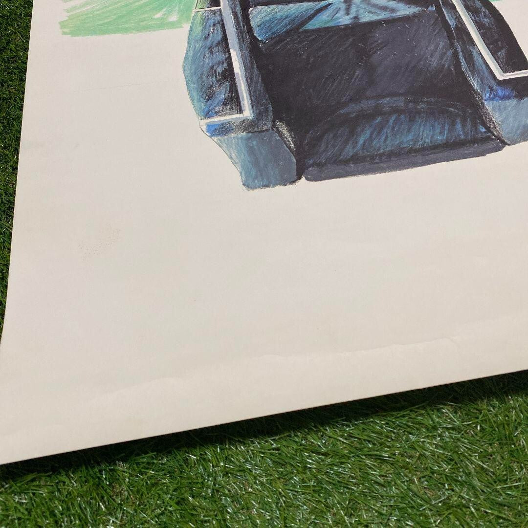 Chair rug poster 1969 Le Corbusier David Hockney