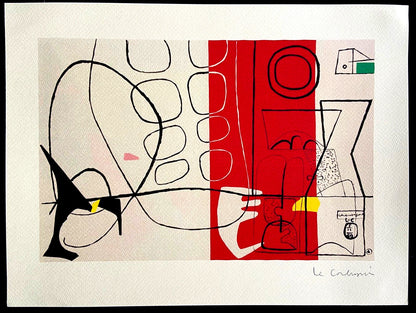 Le Corbusier Lithograph 375 Ex. Coa Mourlot Edition - Paris 1970