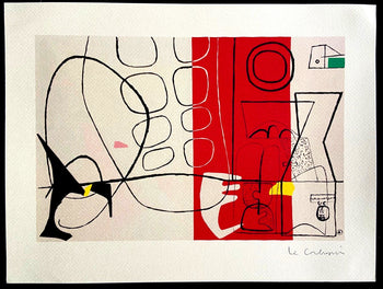 Le Corbusier Lithograph 375 Ex. Coa Mourlot Edition - Paris 1970