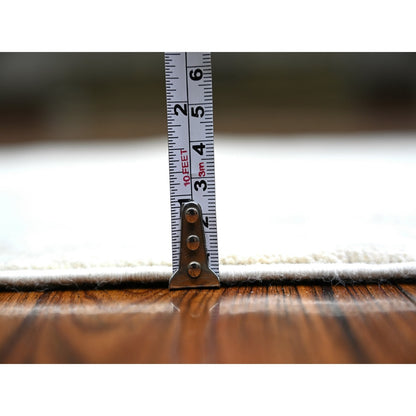 2'4"X11'7" Ivory White Wash Peshawar Wool Hand Knotted Runner Rug