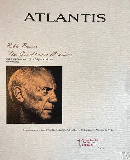Pablo Picasso Lithograph Coa Signed Numbered Limited 180
