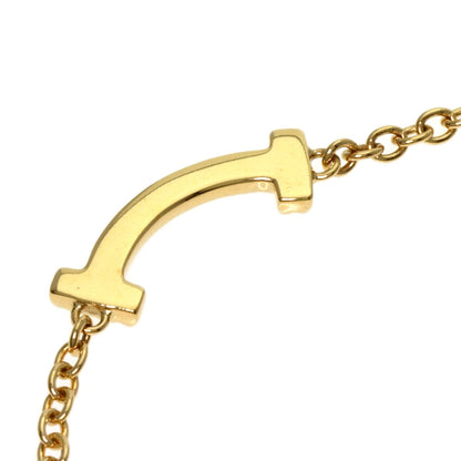 Tiffany & Co. K18 Yellow Gold T Smile Mini Diamond Bracelet
