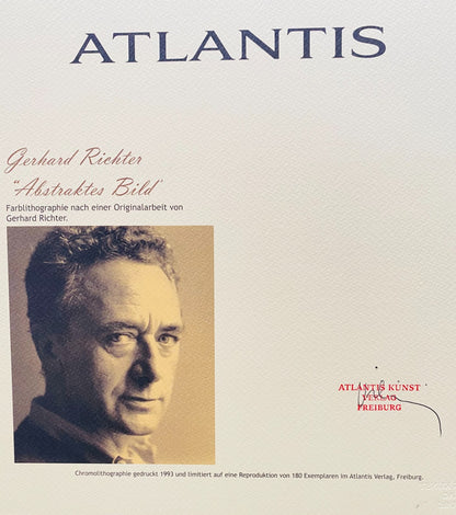 Gerhard Richter Lithograph Coa Signed