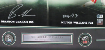 Brandon Graham/Milton Williams Signed 16X20 Photo